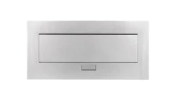 Przedłużacz biurkowy 223x108mm 3x gniazdo z uziemieniem aluminium AE-PB03GU-53