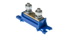 Zacisk ochronny 2x35mm2 niebieski bez pokrywy na szynę TH35 E.4120P-BP