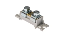 Zacisk prądowy 2xM8 szary bez pokrywy na szynę TH35 E.4122SP-BP