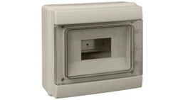 Rozdzielnica modułowa 1x8 natynkowa hermetyczna IP65 (z N+PE) C.14508