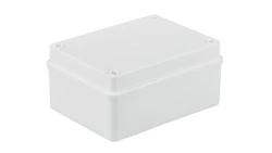 Puszka n/t hermetyczna 150x110x70 bez dławików IP56 biała S-BOX 316B