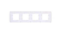 Unica Plus Ramka poczwórna szary pozioma MGU6.008.865