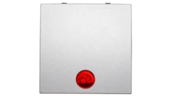 Klawisz z soczewką przycisk 1x srebro tworzywo 16211404