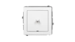 DECO Łącznik jednobiegunowy w stylu amerykańskim biały DWPUS-1