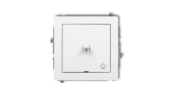 DECO Przycisk /światło/ w stylu amerykańskim biały DWPUS-5