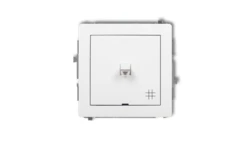 DECO Łącznik krzyżowy w stylu amerykańskim biały DWPUS-6