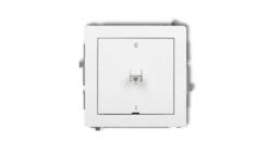 DECO Łącznik dwubiegunowego w stylu amerykańskim biały DWPUS-9