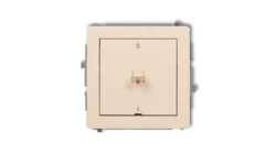DECO Łącznik dwubiegunowego w stylu amerykańskim beżowy 1DWPUS-9