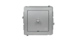 DECO Przycisk /światło/ w stylu amerykańskim srebrny metalik 7DWPUS-5