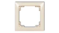 DECO Ramka uniwersalna pojedyncza z tworzywa DECO Soft beżowy 1DRSO-1