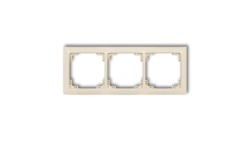 DECO Ramka uniwersalna potrójna z tworzywa DECO Soft beżowy 1DRSO-3