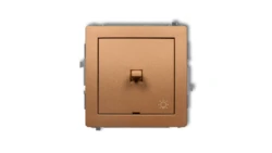 DECO Przycisk /światło/ w stylu amerykańskim złoty metalik 8DWPUS-5