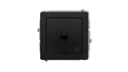 DECO Przycisk /światło/ w stylu amerykańskim czarny mat 12DWPUS-5