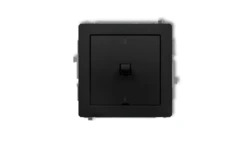 DECO Łącznik dwubiegunowego w stylu amerykańskim czarny mat 12DWPUS-9