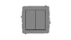 DECO Łącznik podwójny schodowy szary mat 27DWP-33