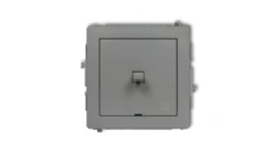 DECO Przycisk /światło/ w stylu amerykańskim szary mat 27DWPUS-5