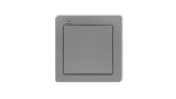 DECO Nadajnik 1-klawiszowy 2-kanałowy z czujnikiem temperatury do systemu Exta Life szary mat 27DEL-1