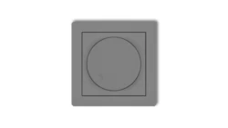 DECO Regulator elektroniczny oświetlenia przyciskowo-obrotowego do lamp LED szary mat 27DRO-2
