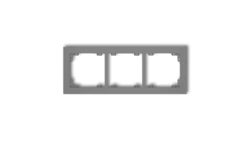 DECO Ramka uniwersalna potrójna z tworzywa szary mat 27DR-3