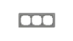 DECO Ramka uniwersalna potrójna z tworzywa DECO Soft szary mat 27DRSO-3