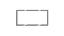 Ramka wypełniająca podwójna serii DECO szary mat 27DRW-2