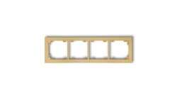 DECO Ramka uniwersalna poczwórna z tworzywa złoty 29DR-4