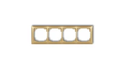 DECO Ramka uniwersalna poczwórna z tworzywa DECO Soft złoty 29DRSO-4