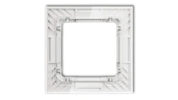 DECO Ramka uniwersalna pojedyncza transparentna DECO Art - efekt szkła (ramka: transparentna spód: biały) transparentny 52-0-DR