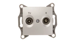 Sedna Gniazdo antenowe RD/TV przelotowe aluminium SDN3301860