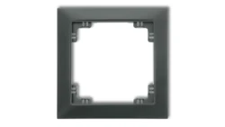 DECO Ramka uniwersalna pojedyncza z tworzywa DECO Soft grafitowy mat 28DRSO-1