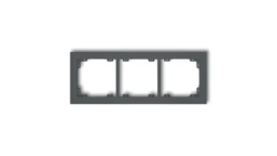 DECO Ramka uniwersalna potrójna z tworzywa grafitowy mat 28DR-3