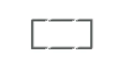 Ramka wypełniająca podwójna serii DECO grafitowy mat 28DRW-2