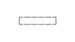 Ramka wypełniająca pięciokrotna serii DECO grafitowy mat 28DRW-5