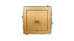DECO Łącznik dwubiegunowego w stylu amerykańskim złoty 29DWPUS-9
