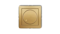 DECO Regulator elektroniczny oświetlenia przyciskowo-obrotowego do lamp LED złoty 29DRO-2