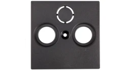 Merten System M Płytka centralna podwójna/potrójna gniazda antenowego TV/SAT antracyt MTN297514