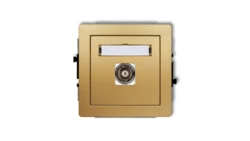 DECO Gniazdo pojedyncze BNC złoty 29DGBNC-1