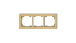 DECO Ramka uniwersalna potrójna z tworzywa złoty 29DR-3