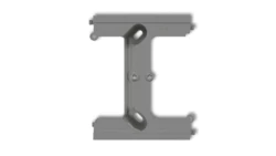 DECO Moduł rozszerzający puszkę natynkową pojedynczą, składaną do ramek wielokrotnych DECO szary mat 27DPU-2