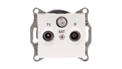 Sedna Gniazdo antenowe RD/TV/SAT przelotowe 8dB kremowe SDN3501223