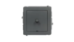 DECO Przycisk jednobiegunowy (jeden klawisz, bez piktogramu) w stylu amerykańskim grafitowy mat 28DWPUS-4.1