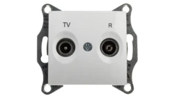 Sedna Gniazdo antenowe RD/TV przelotowe 8dB białe SDN3301321