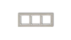 DECO Ramka uniwersalna potrójna - beton (ramka: jasnoszara spód: biały) jasny szary 27-0-DRB-3