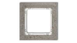 DECO Ramka uniwersalna pojedyncza - beton (ramka: ciemnoszary spód: biały) ciemny szary 28-0-DRB-1