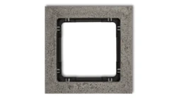 DECO Ramka uniwersalna pojedyncza - beton (ramka: ciemnoszary spód: czarny) ciemny szary 28-12-DRB-1