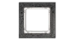 DECO Ramka uniwersalna pojedyncza - beton (ramka: antracytowa spód: biały) antracyt 11-0-DRB-1
