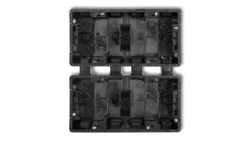 DECO Puszka instalacyjna podtynkowa 4 krotna (2 poziom, 2 pion) czarny DPM-2x2