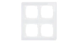 DECO Ramka modułowa 4 krotna (2 poziom, 2 pion) - efekt szkła (ramka biała spód biała) biały 0-0-DRSM-2x2