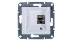 Sedna Gniazdo komputerowe pojedyncze RJ45 kat.5e FTP białe SDN4500121