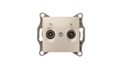 Sedna Gniazdo antenowe RD/TV końcowe satynowe SDN3301668